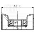 Trialli CM5638 ролик приводного ремня для автомобилей Mitsubishi Lancer X (07-) 1.8i/2.0i/2.4i [4J10; 4J11; 4J12] (только рол